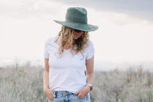 Load image into Gallery viewer, Cleo Wide Brim Fedora Hat - Crochet